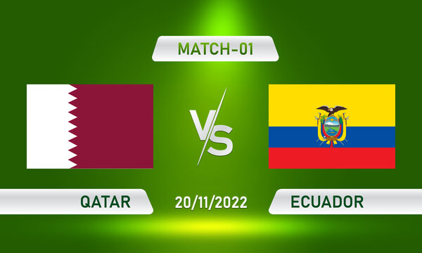 Football World Cup Match 01 Qatar Vs Ecuador Poster 