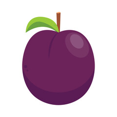 Prunes cartoon vector. symbol. logo design.