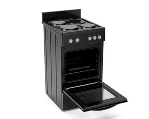 Black Kitchen Stove And Oven