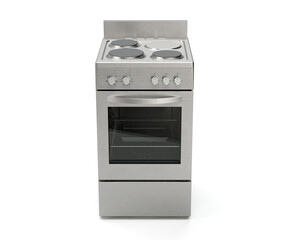 Brushed Aluminum Kitchen Stove And Oven