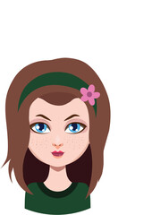 girl with flower avatar