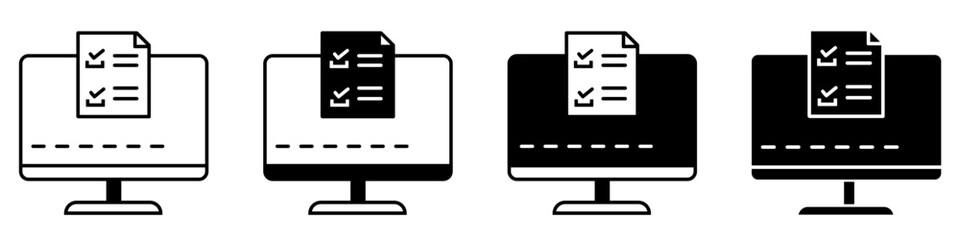 Checkmark icon vector set. confirm terms illustration sign collection. approve symbol. ok logo. approve mark.