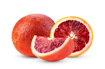 Blood orange isolated on transparent png