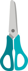 Office scissors. Vector illustration in a flat style.
