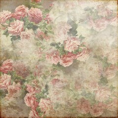 Vintage Pink & Soft Pink Rose Background 160