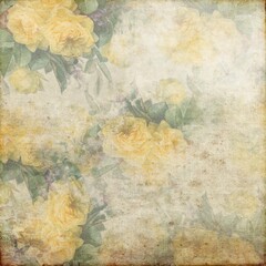 Vintage Yellow Rose Background 157