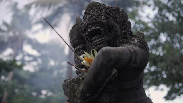 traditional Balinese statue for protection from spirits