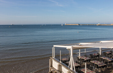 Obraz premium plage des Sables d'olonne en été en vendée