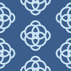 Blue floral pattern for textile, seamless pattern for design background wallpaper creative art