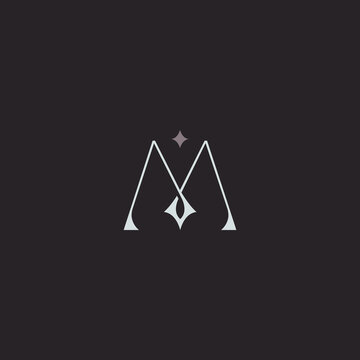 Professional monogram letter M logotype