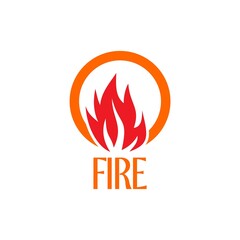 Fire flame Logo Template. Fire Flame Logo design Isolated on white background
