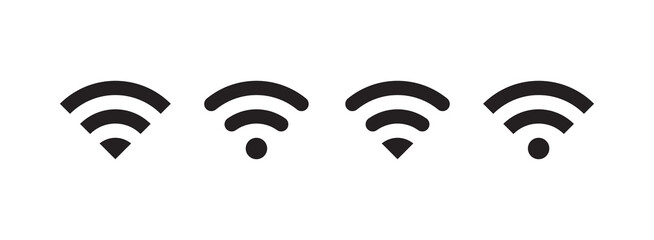 Wireless and internet connection symbol flat illustration.	
