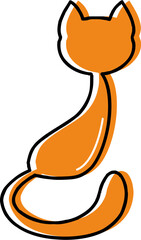 Abstract Lineart International Cat Day