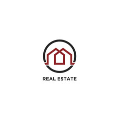 Real Estate Logo. Construction Architecture Building Logo Design Template Element