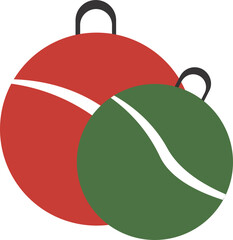 Christmas Silhouette Ournament Green Christmas Ball