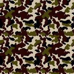Fototapeta premium Camouflage Seamless Pattern for party, anniversary, birthday. Design for banner, poster, card, invitation and scrapbook 