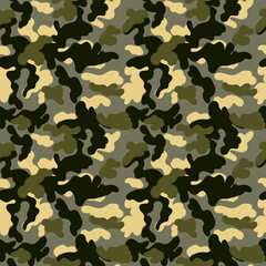 Fototapeta premium Camouflage Seamless Pattern for party, anniversary, birthday. Design for banner, poster, card, invitation and scrapbook 