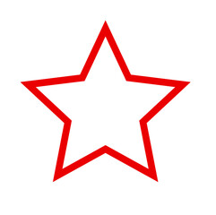 Czerwona gwiazda dekoracja - obrazy, fototapety, plakaty