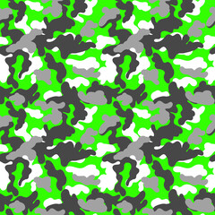 Bright Camouflage Seamless Pattern for party, anniversary, birthday. Design for banner, poster, card, invitation and scrapbook
