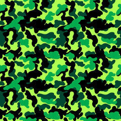 Bright Camouflage Seamless Pattern for party, anniversary, birthday. Design for banner, poster, card, invitation and scrapbook
