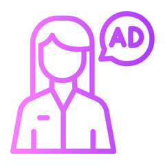 influencer gradient icon