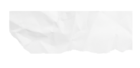 White crumpled and torn sheet of paper. Paper text background. Pink decorative paper