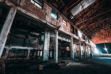 abandoned factory building