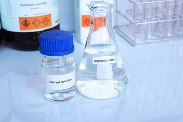 isopropyl in glass, chemical in the laboratory and industry