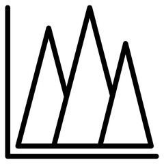 pyramid graph chart analytic icon