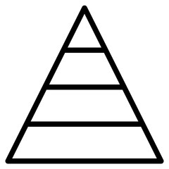 pyramid information business chart icon