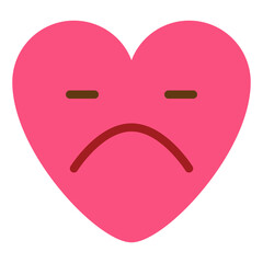 heartbroken sad emotional emoji heart icon