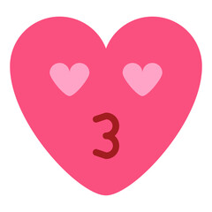 kiss love heart emoji heart icon