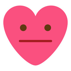 natural quiet silent emoji heart icon
