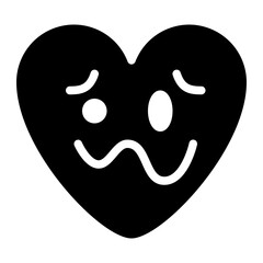 crazy stupid numb emoji heart icon