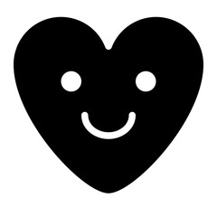 smile happy cool emoji heart icon
