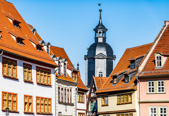Obraz premium historic buildings at the old town of Gotha