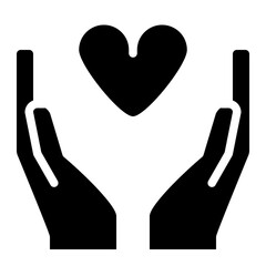 Obraz premium give heart love romance icon