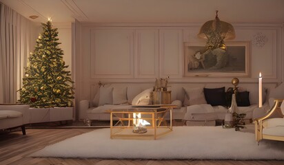 Christmas living room 