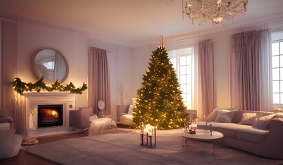 Christmas living room 