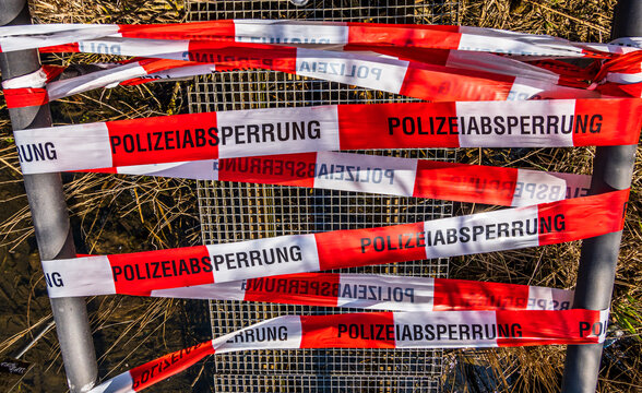 Police Barrier Tape In Germany