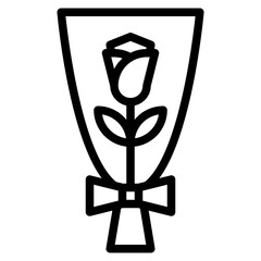 rose flower dating romance icon