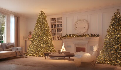Obraz na płótnie Canvas Christmas living room 