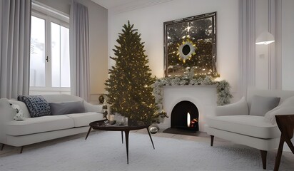 Fototapeta premium Christmas living room 