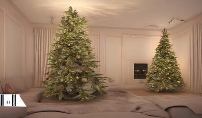 Fototapeta na wymiar Christmas living room 