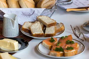 Frühstück auf dem Tisch