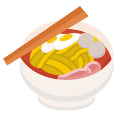 ramen noodle and chopsticks