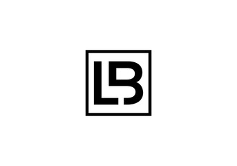 initial logo letter LB initial company icon business logo background illustration