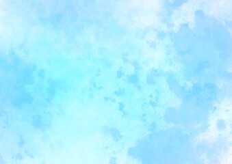 水彩　海のような