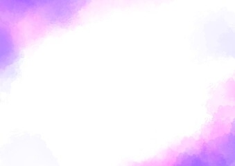 Fototapeta na wymiar 紫色のフレーム　水彩