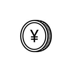 Japan Money Currency, Yen Icon Symbol, JPY Sign. Vector Illustration